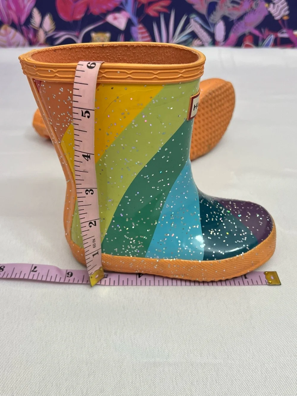 Hunter Kids' Multicolor Confetti Rain Boots Size 6